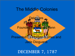 The Middle Colonies - Barrington 220 School District