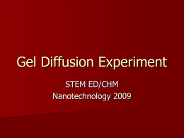 Gel Diffusion Image Analysis