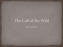 The Call of the Wild - Ms. Sheridan - Literature