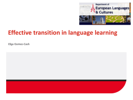 Effective transition A level to HE