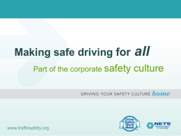 Making safe driving (for all) - Network of Employers for