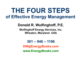 The Four Steps of Effective Energy Management