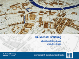 PowerPoint – Musterdatei der Stadt Dresden