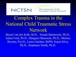 NCTSN DSM V Developmental Trauma Taskforce