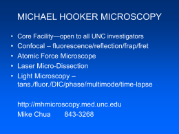 MICHAEL HOOKER MICROSCOPY