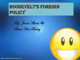 Roosevelt’s Foreign Policy