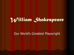 William Shakespeare - mrsbast / FrontPage