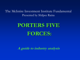 The McIntire Investment Institute Fundamental Presented by