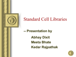 Standard Cell Libraries