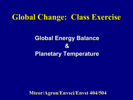 PowerPoint Presentation - Precipitation Changes in Future