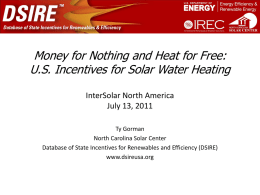 Federal and State Incentives for Community Wind