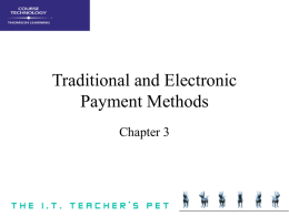 Traditional and Electronic Payment Methods