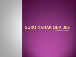 Guru Nanak Dev Jee - Gurdwara Singh Sabha BD