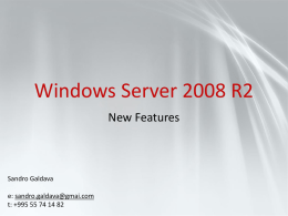Windows Server 2008 R2 - EHLO! | ...about MS Exchange