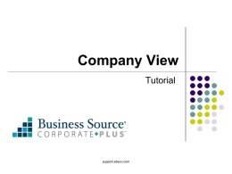 Company View - EBSCO Support