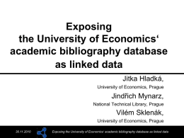 Publishing the University of Economics‘ academic