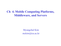Mobile and Pervasive Computing