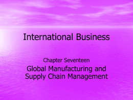 International Business - Texas Tech University