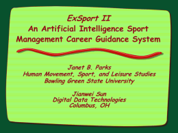 ExSport II: An Interactive Sport Management Career