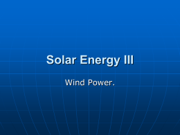 Solar Energy II - Illinois State University