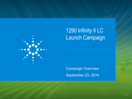 1290 Infinity II LC Launch Campaign