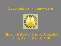 Spirometry in Primary Care