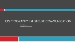 Cryptography Training Day II