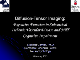 Diffusion-tensor imaging in aging and dementia