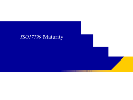 ISO17799 Maturity - Best IT Documents