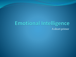 Emotional Intelligence - Institute of Management Accountants