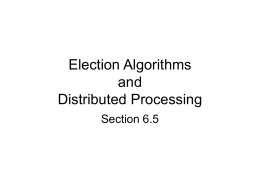 Election Algorithms - UAH