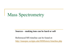 Mass Spectrometry - Home - Wilkes Department of Chemistry