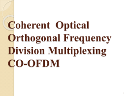 Coherent Optical Orthogonal Frequency Division