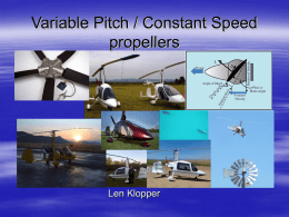 History of Variable Pitch Propeller
