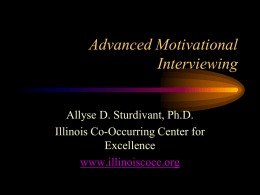 Advanced Motivational Interviewing - Illinois Co