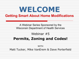 Zoning, Permits and Codes!