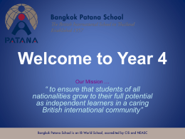 Connected Learning - Bangkok Patana School