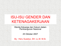 PEREMPUAN INDONESIA DAN HAK ASASI MANUSIA