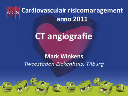 CT angiografie - Cardiovasculaire Geneeskunde