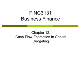 FI3300 Corporation Finance