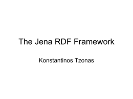 The Jena RDF Framework