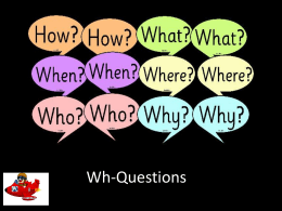 Wh-Questions