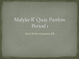 Malyke R’ Quay Partlow