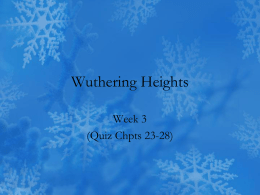 Wuthering Heights - The E-3 Healy Zone