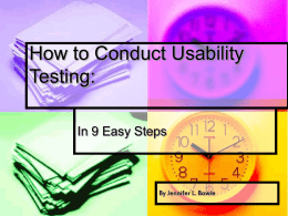How to Conduct Usability Testing: