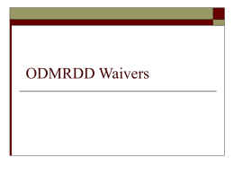 ODMRDD Waivers - CP Parent Columbus