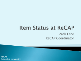 ReCAP Data Part 2: Requests - Columbia University Libraries
