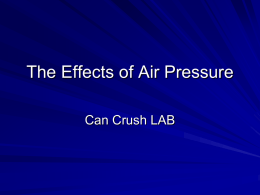 The Effects of Air Pressure