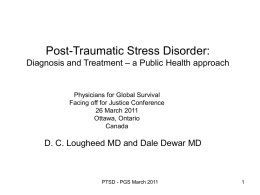 Post-Traumatic Stress Disorder: