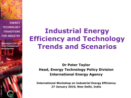 Energy Technology Transitions for Industry